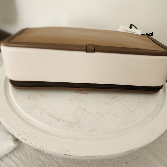 Coach Colorblock Dinky Glovetanned Leather Color: Chalk Multi - Picture 3 of 9